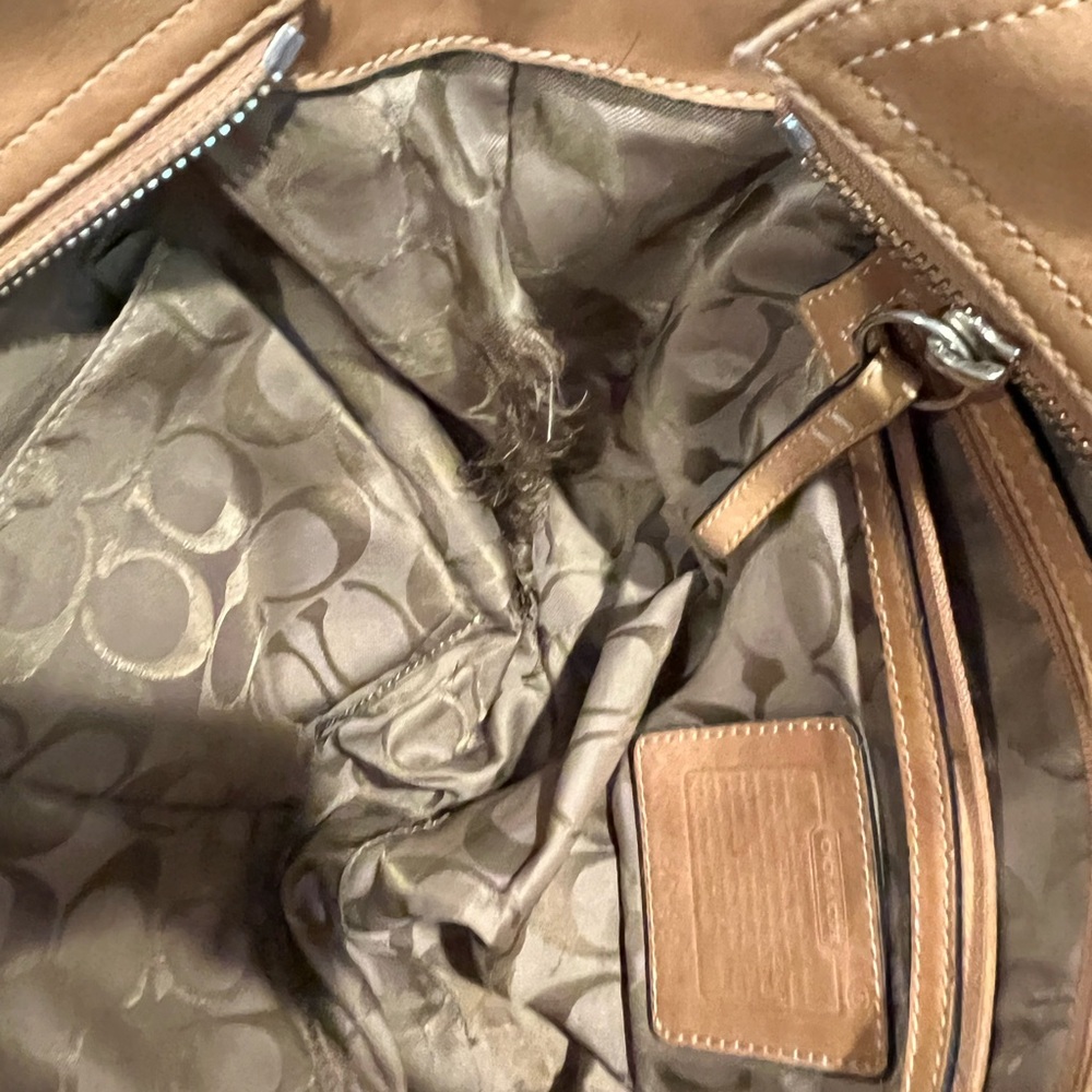 COACH 9544 SOHO BRITISH TAN LEATHER M SHOULDER HOBO - Picture 9 of 9